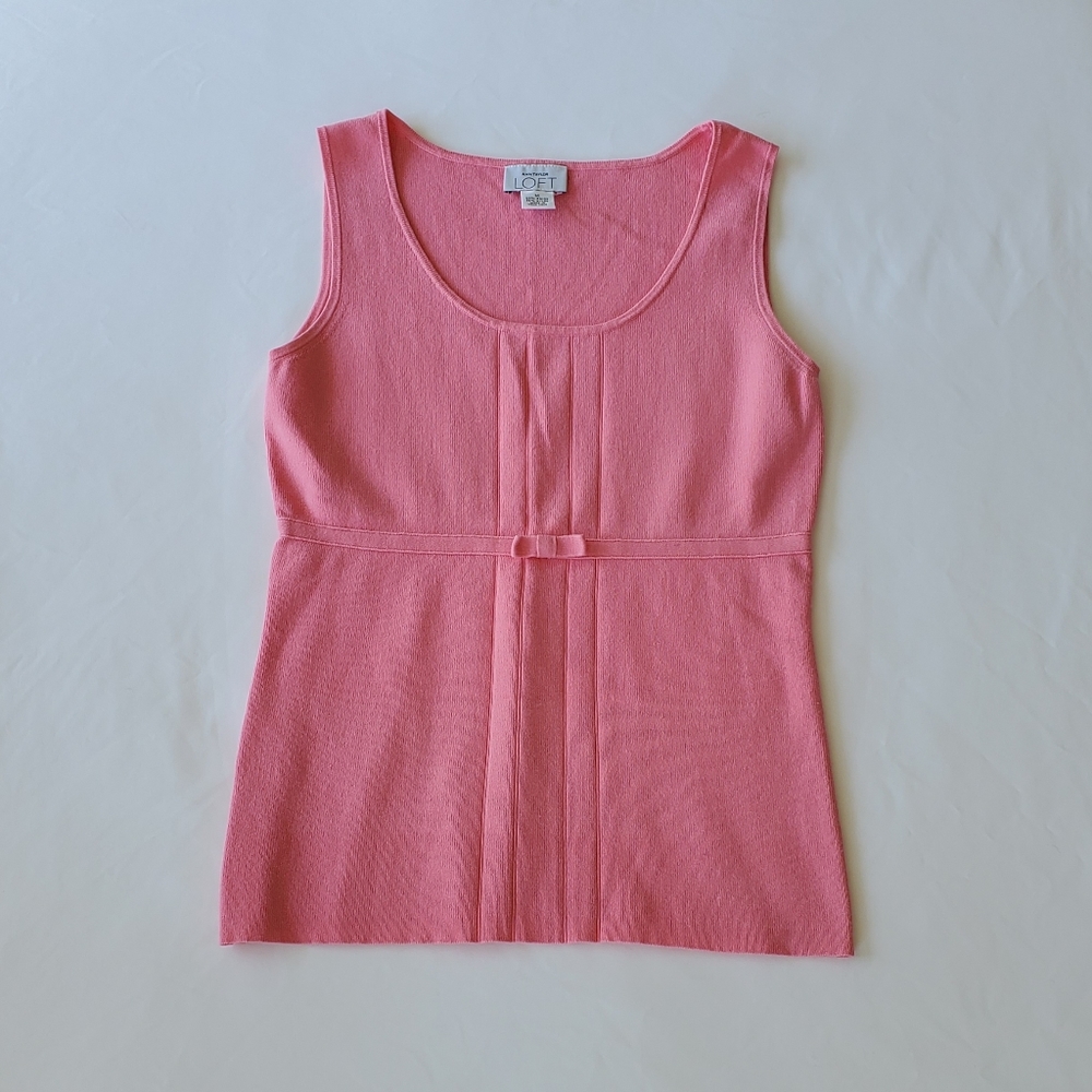 Ann Taylor Loft pink sleeveless top, Women's size Medium